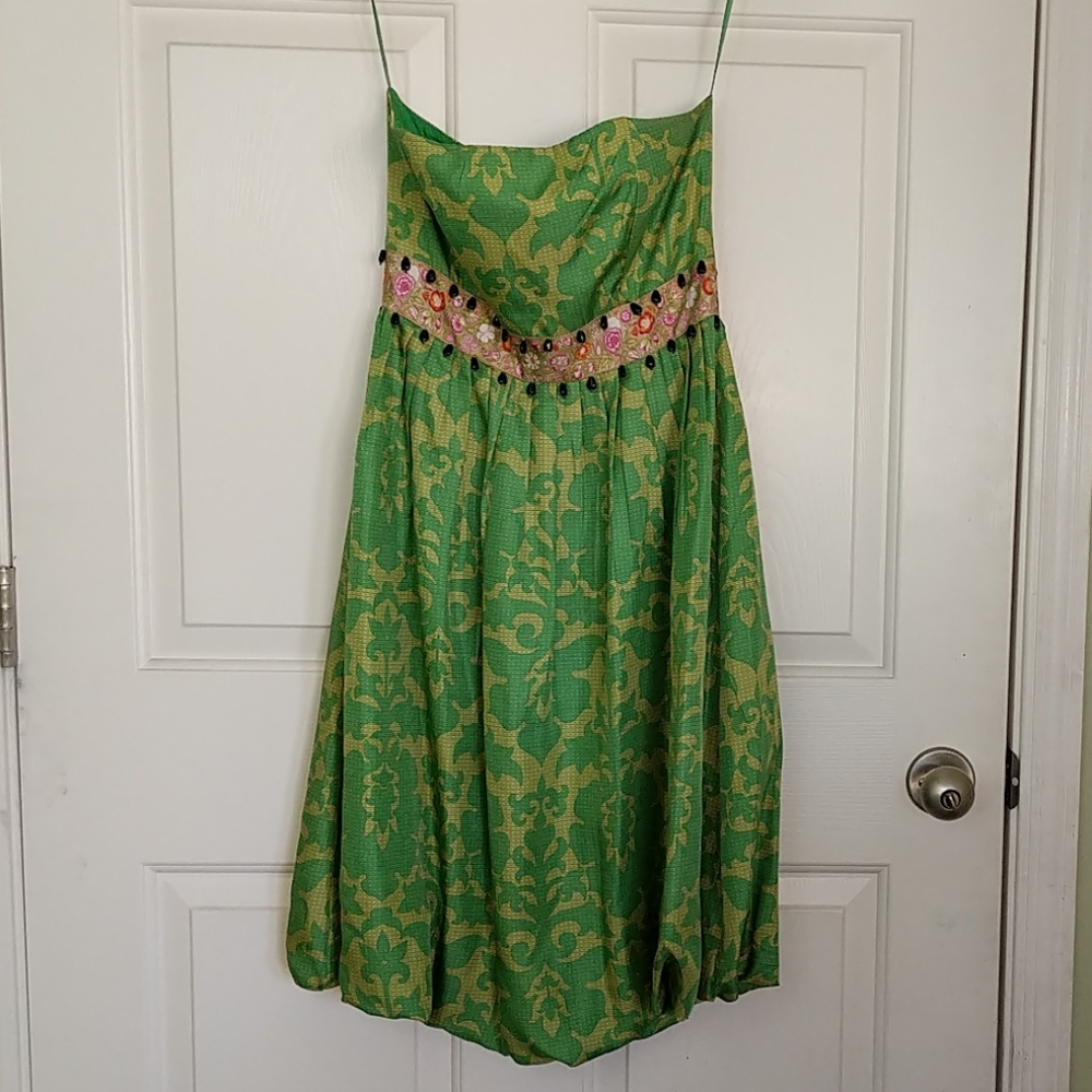 Plenty Green Strapless Dress - Picture 1 of 8